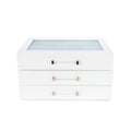 Kendall 3 Clear Lid Jewelry Box (Swoozies) by Brouk & Co