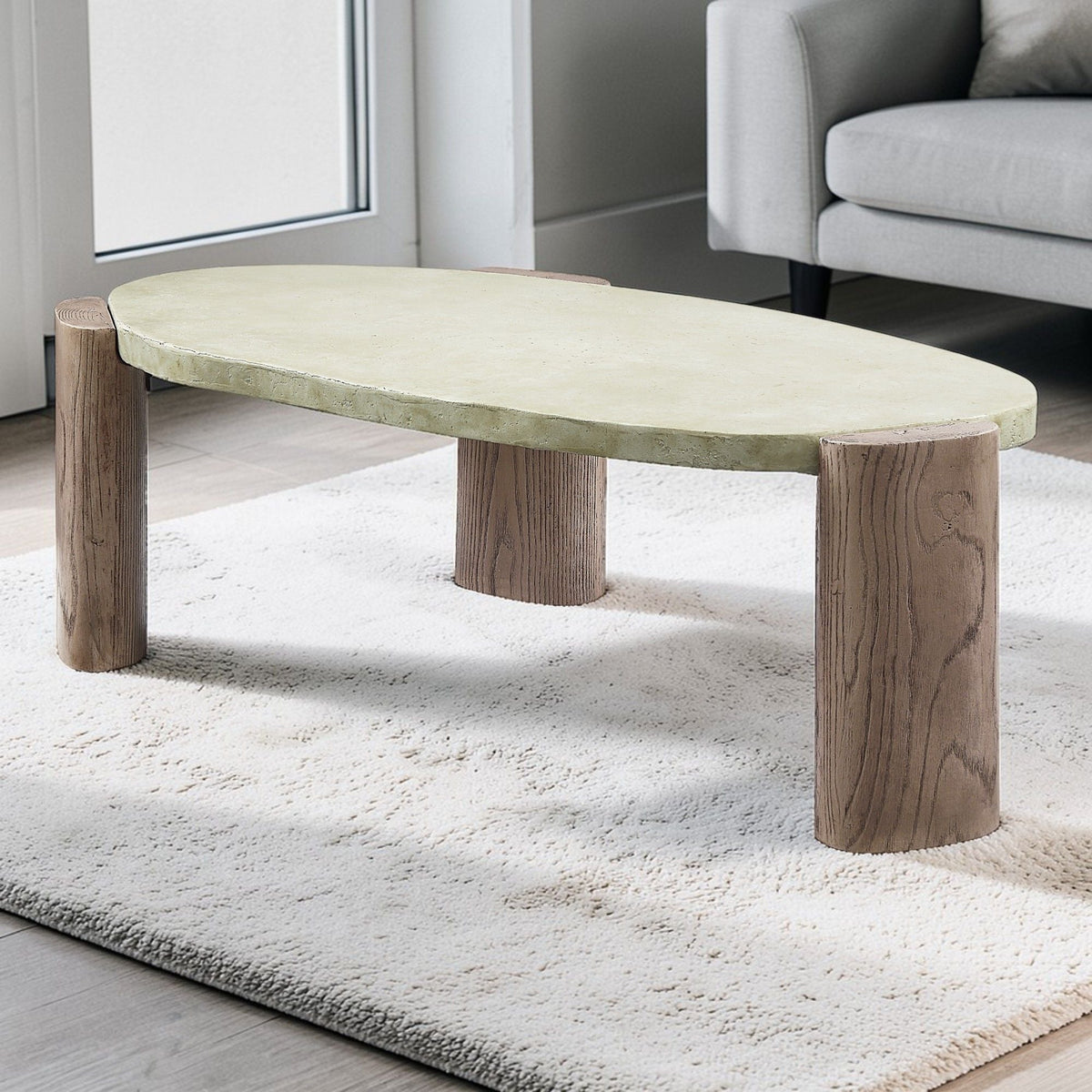 Dayana - Coffee Table - Oak / Off White by Unique Piece Furniture