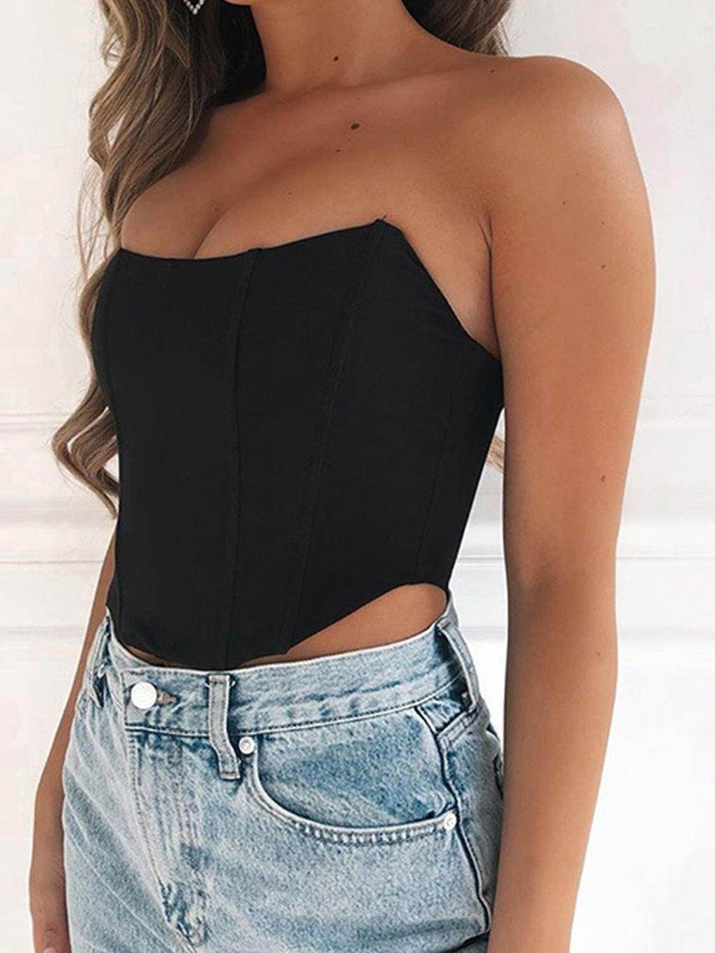 Stylish Tube Cropped Top for Effortless Summer Fashion by Selvanelle
