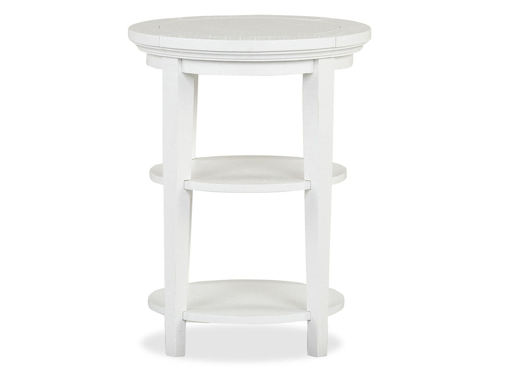 Heron Cove - Round Accent End Table - Chalk White by Unique Piece Furniture