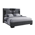 Yaris - Contemporary Bed With Wireless Charging And LED Lights by Unique Piece Furniture