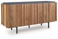 Quintavious - Accent Cabinet - Brown / Charcoal by Unique Piece Furniture