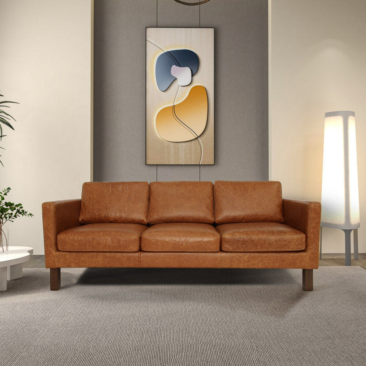 Memphis - Waxy Sofa - Cognac by Unique Piece Furniture