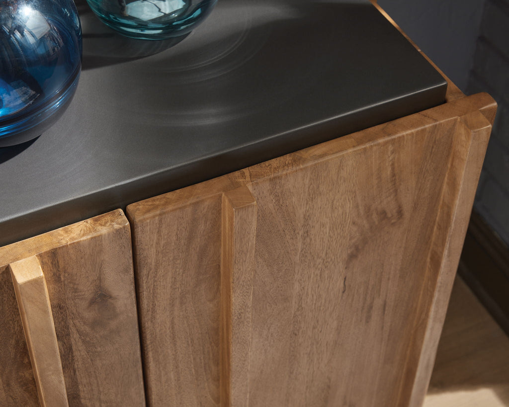 Quintavious - Accent Cabinet - Brown / Charcoal by Unique Piece Furniture