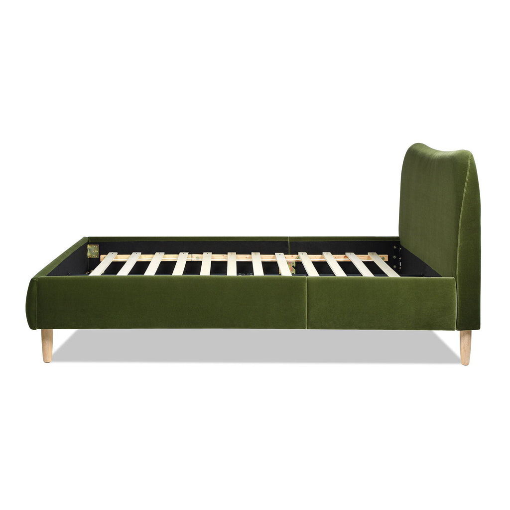 Roman - Curved Headboard Upholstered Platform Bed by Unique Piece Furniture