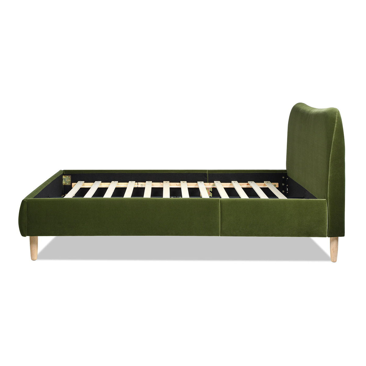 Roman - Curved Headboard Upholstered Platform Bed by Unique Piece Furniture