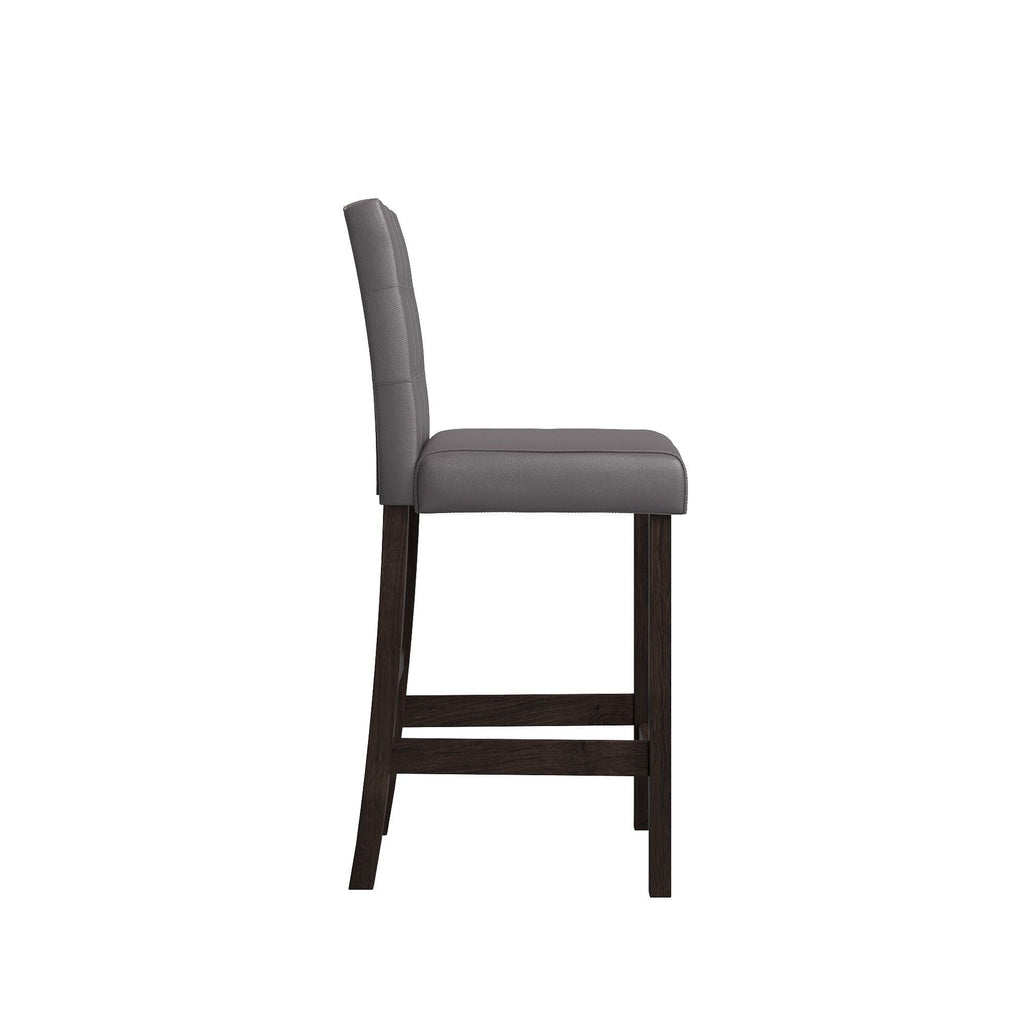 Leon - Bar Table And 4 Bar Stools - Espresso / White by Unique Piece Furniture