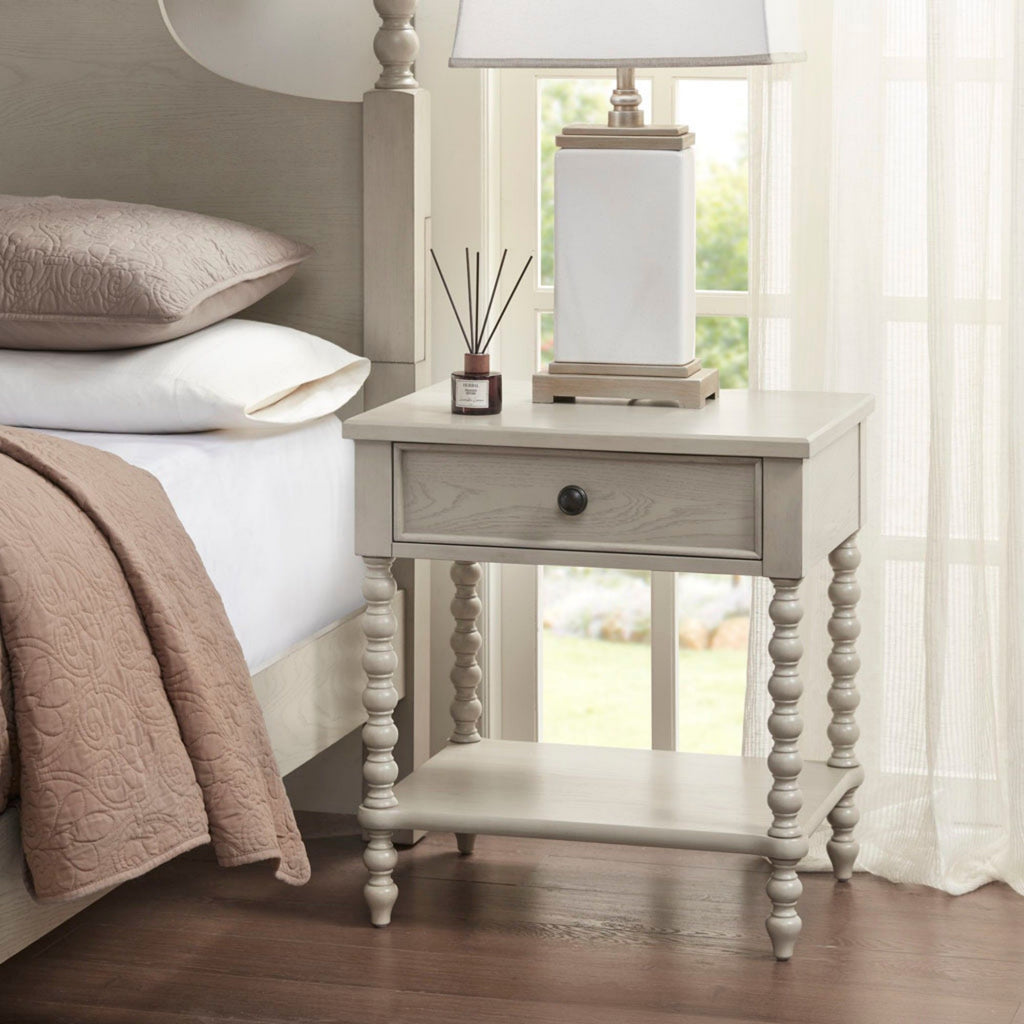 Traditional Durable Nightstand Table With Drawer And Shelf by Unique Piece Furniture