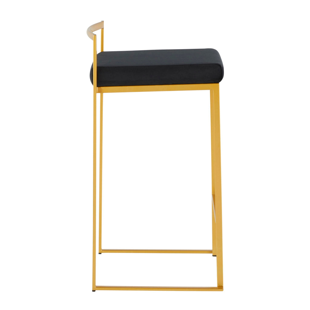 Fuji - Contemporary / Glam Design Counter Stool (Set of 2) by Unique Piece Furniture