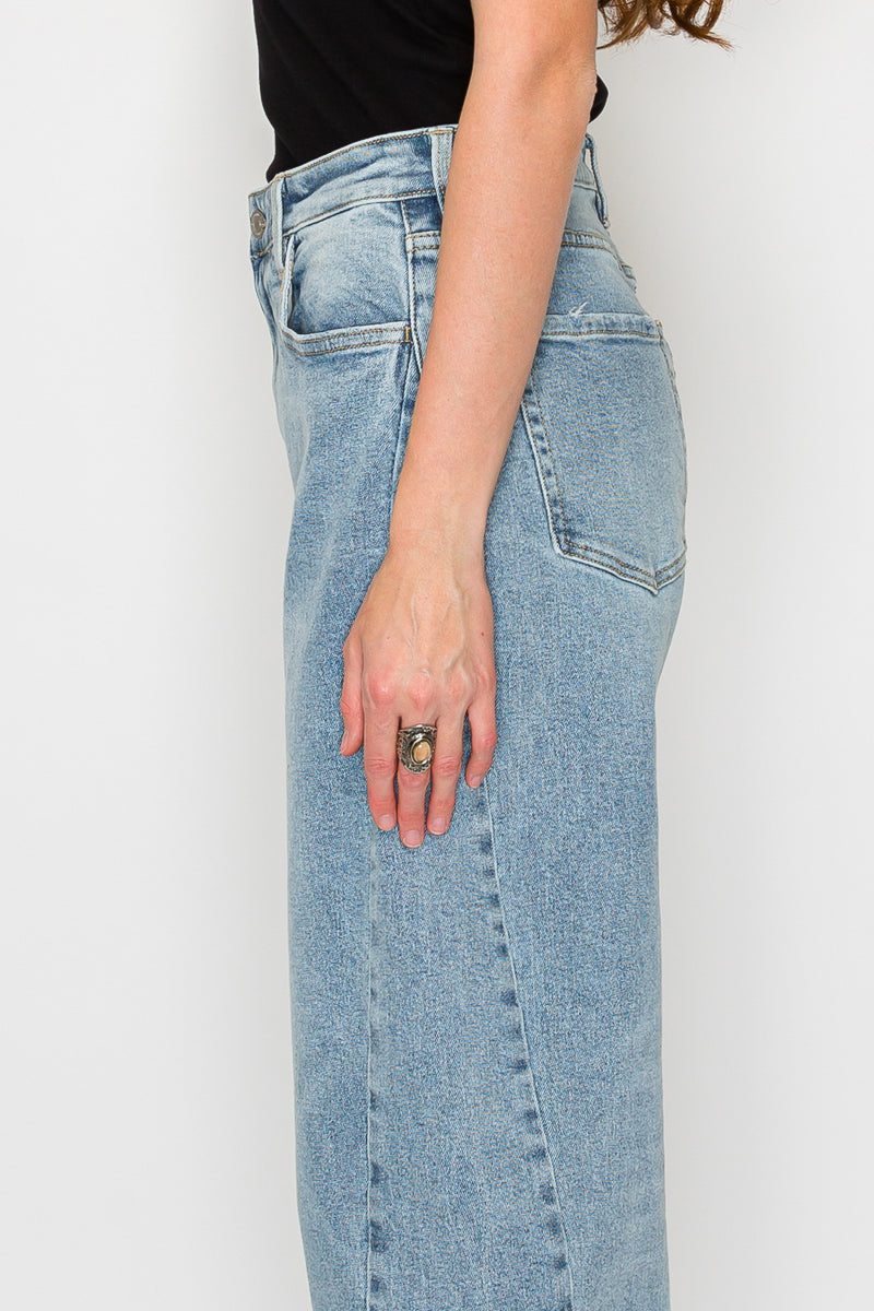 Harlow High Waisted Barrel Jeans Blue by Artemis by Artemis Vintage