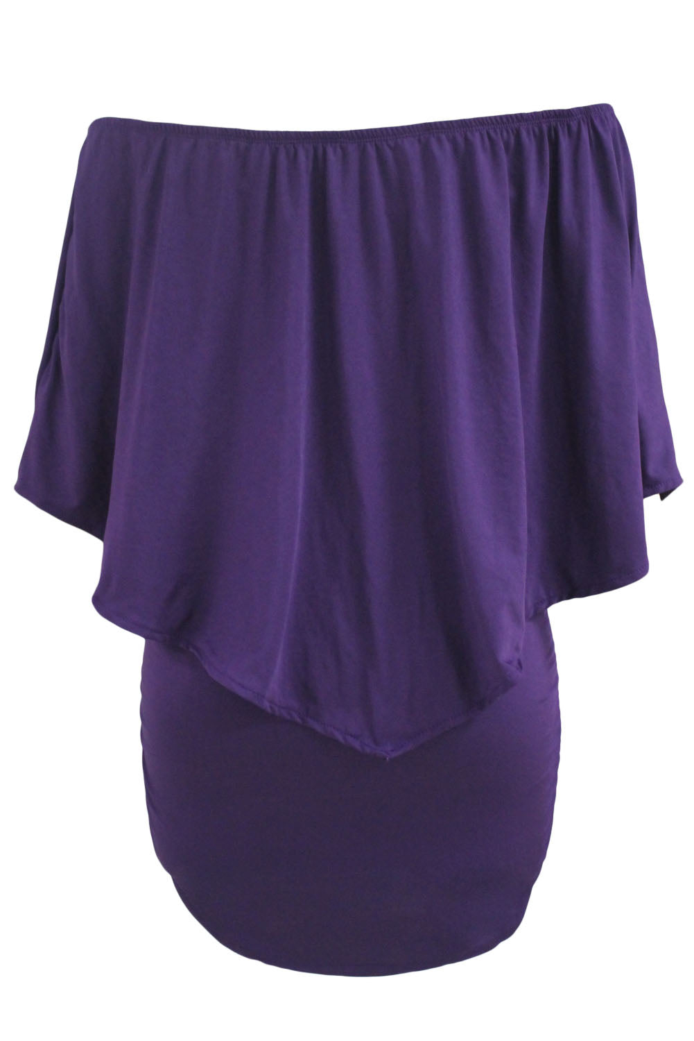 Plus size Dressing Layered Fiery Red Mini Poncho Dress by Wild and Free Boutique