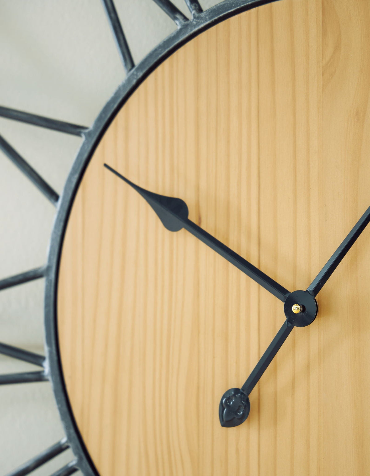 Brockett - Wall Clock - Black / Natural by Unique Piece Furniture