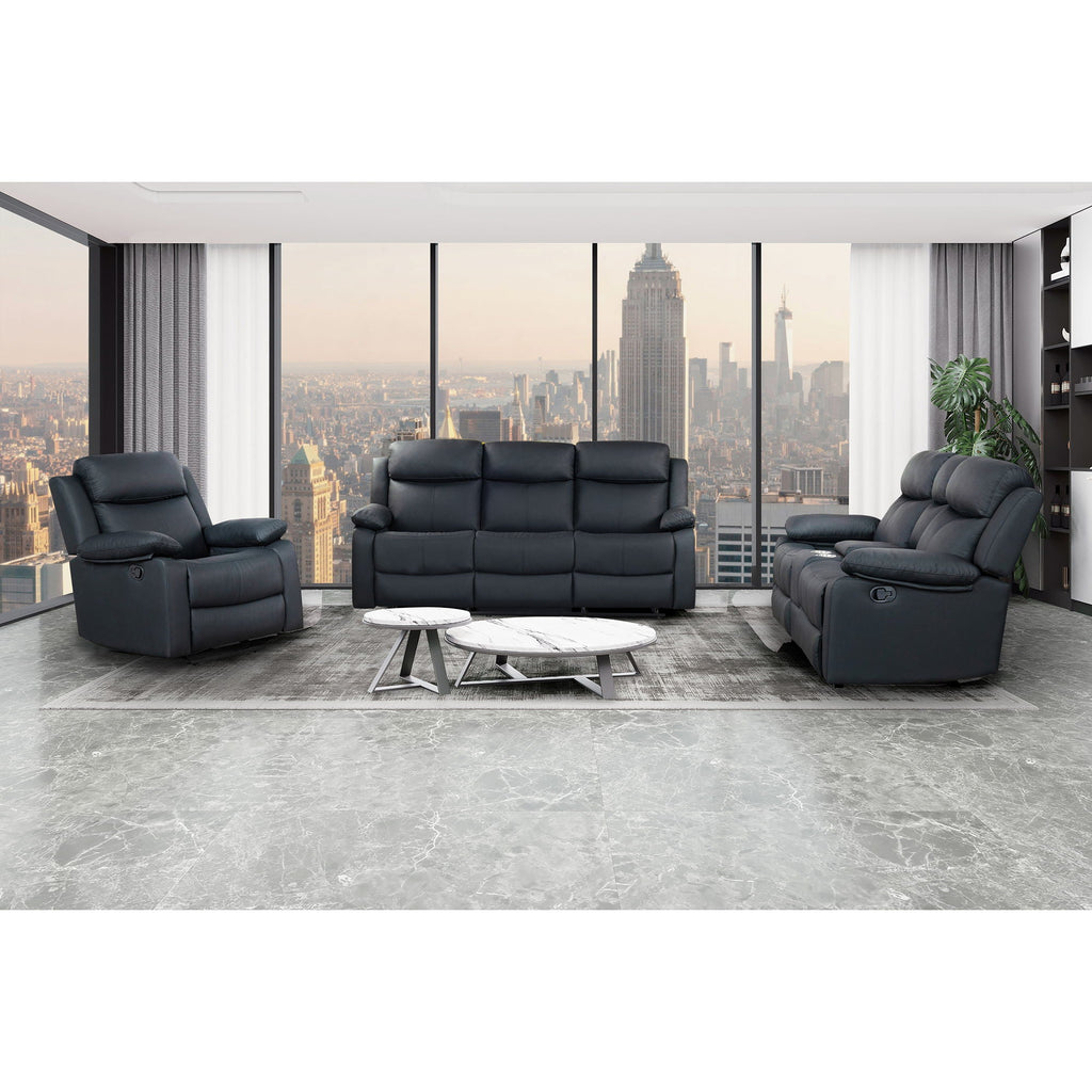 Blanche - Console Reclining Loveseat With LED Lights And Speakers by Unique Piece Furniture