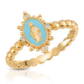 Lady Lourdes Ring - Aqua by Joy Dravecky
