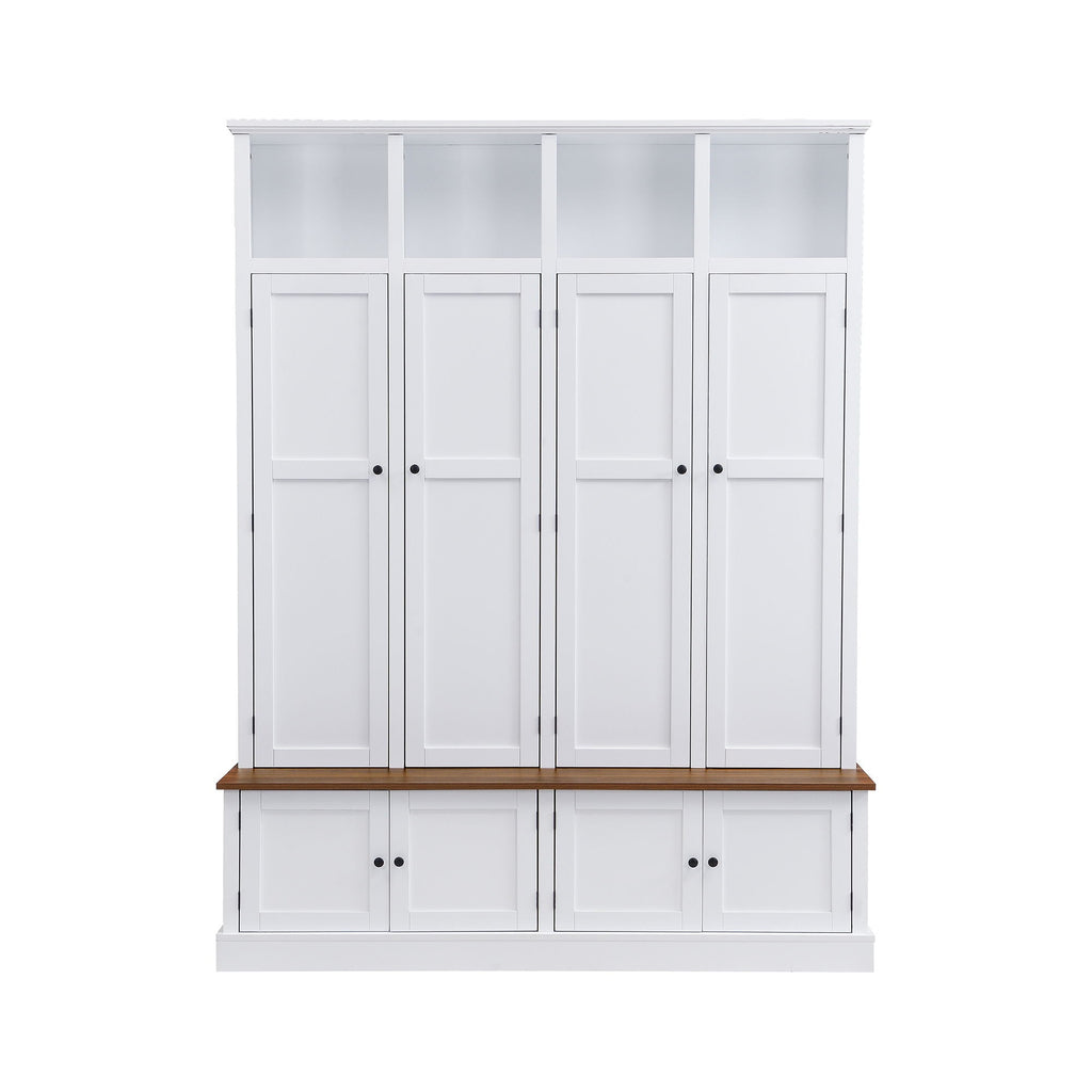 Hall Tree With Bench And Cabinet by Unique Piece Furniture