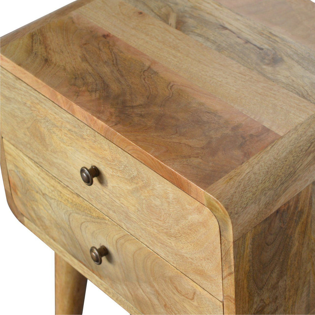 Curved Nightstand by Unique Piece Furniture