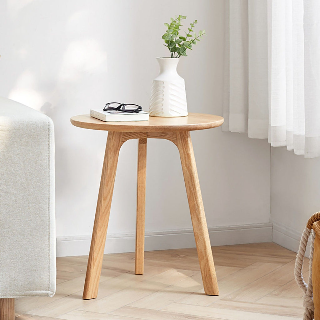 Round Small End Table, Side Table For Bedroom & Balcony by Unique Piece Furniture