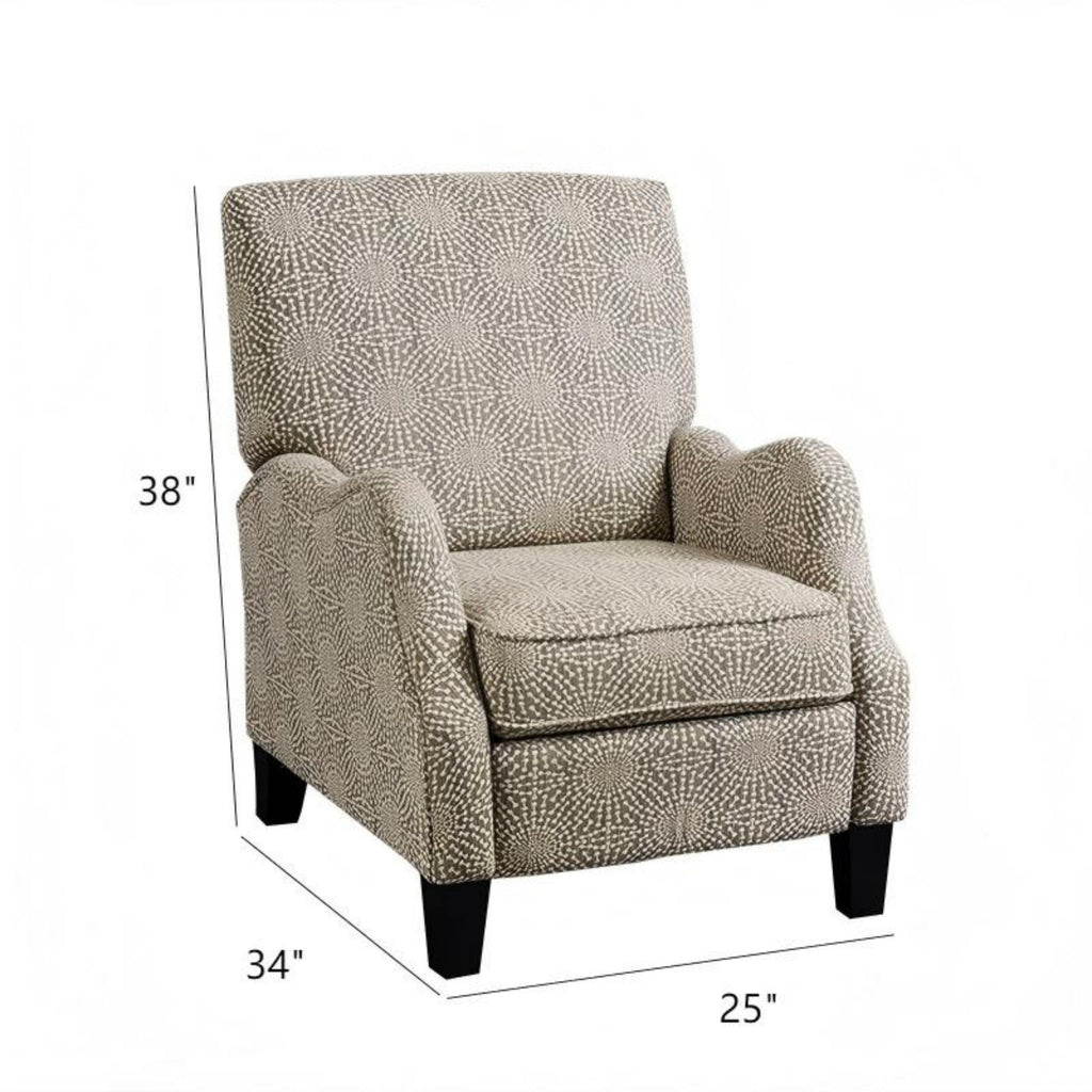 Hoffman - Push Back Recliner - Beige Multi by Unique Piece Furniture