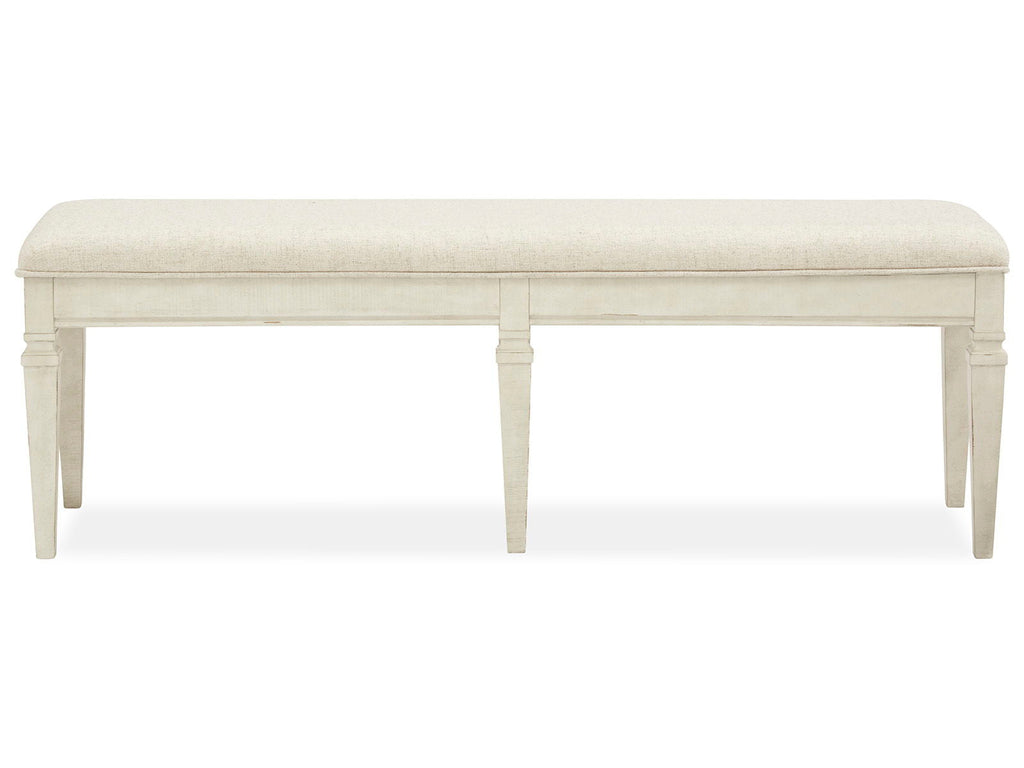 Newport - Bench With Upholstered Seat - Alabaster by Unique Piece Furniture