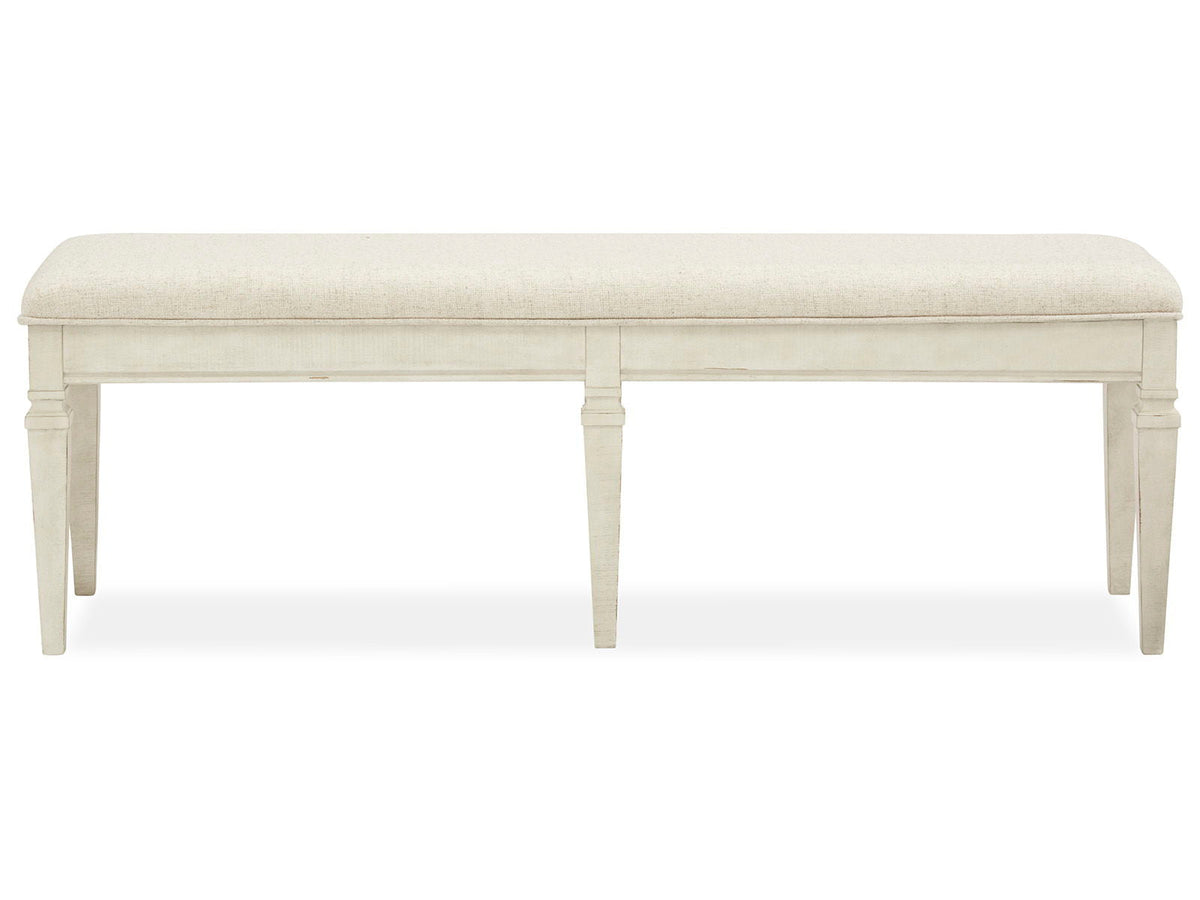 Newport - Bench With Upholstered Seat - Alabaster by Unique Piece Furniture