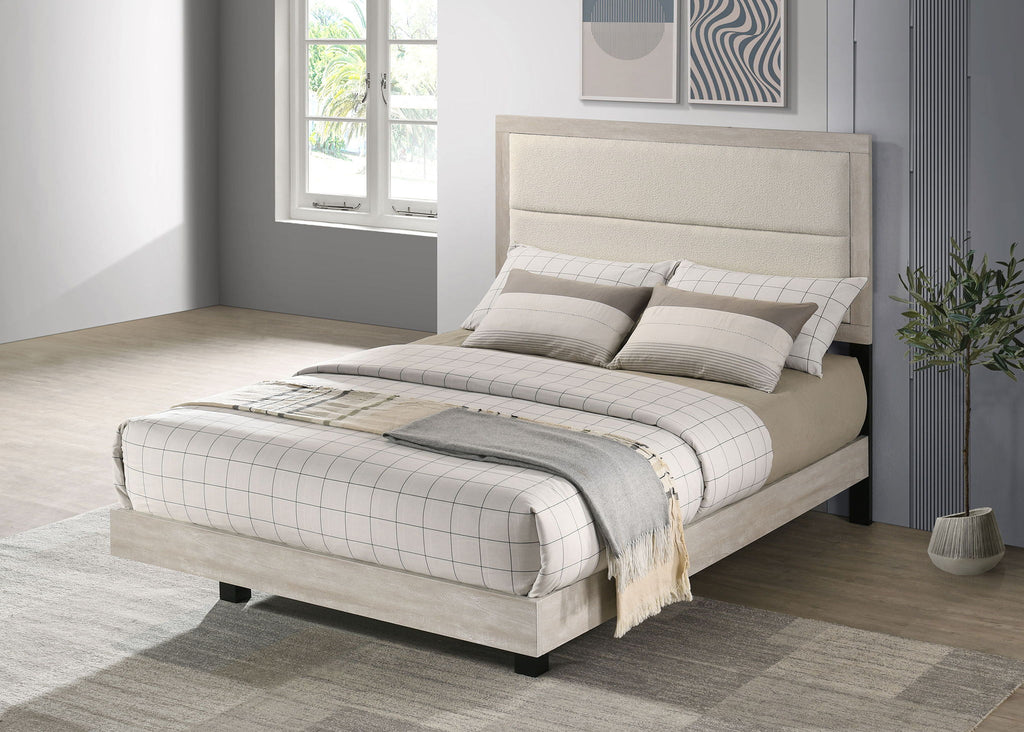Trenton 54-inch Wood Full Panel Bed Rustic Cream by Unique Piece Furniture