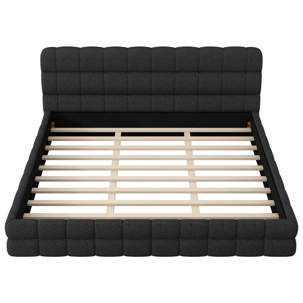Upholstered Platform Bed With Headboard by Unique Piece Furniture