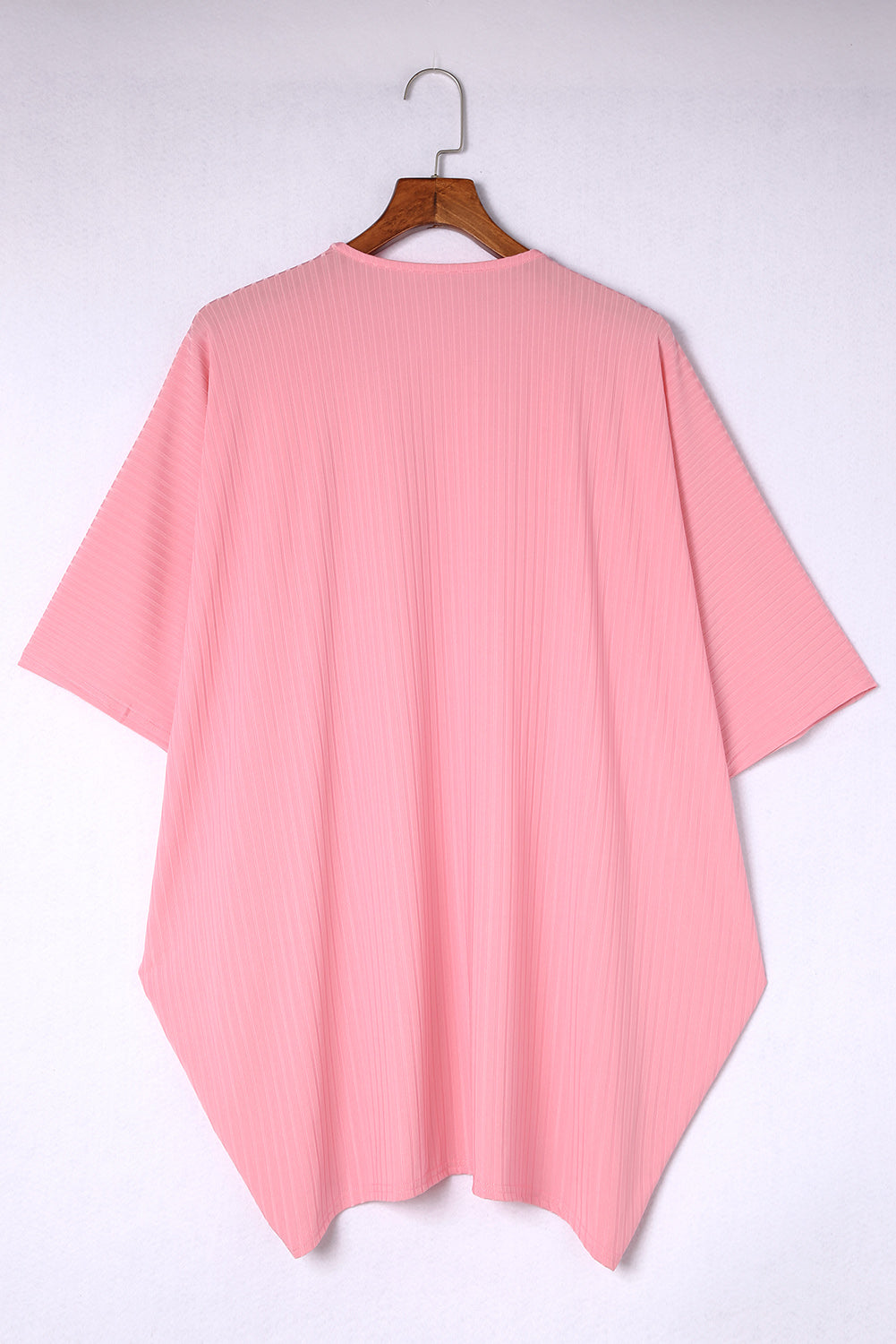 Pink Pink Pink Shimmer Ribbed Texture Plus Size Cardigan by Wild and Free Boutique