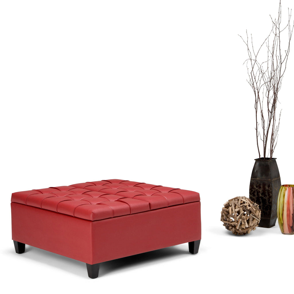 Harrison - Upholstered Coffee Table Storage Ottoman by Unique Piece Furniture