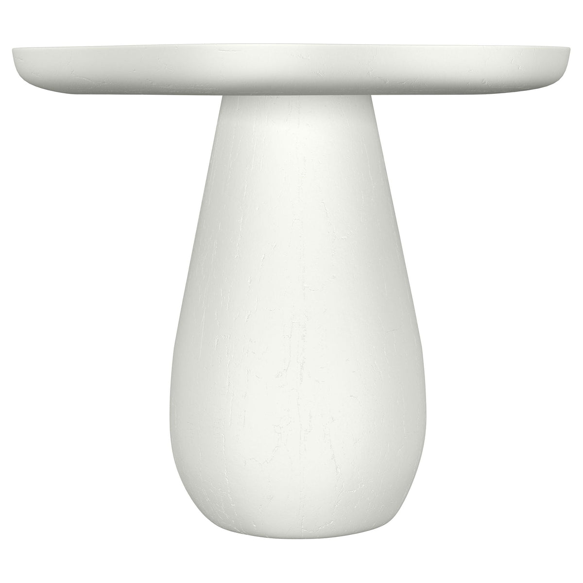 Perth 17-inch Side Table with Cloud-Shaped Top Off White by Unique Piece Furniture