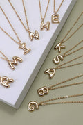 BALLOON BUBBLE PERSONALIZED INITIAL NECKLACE | 80N108 by Southern Satin