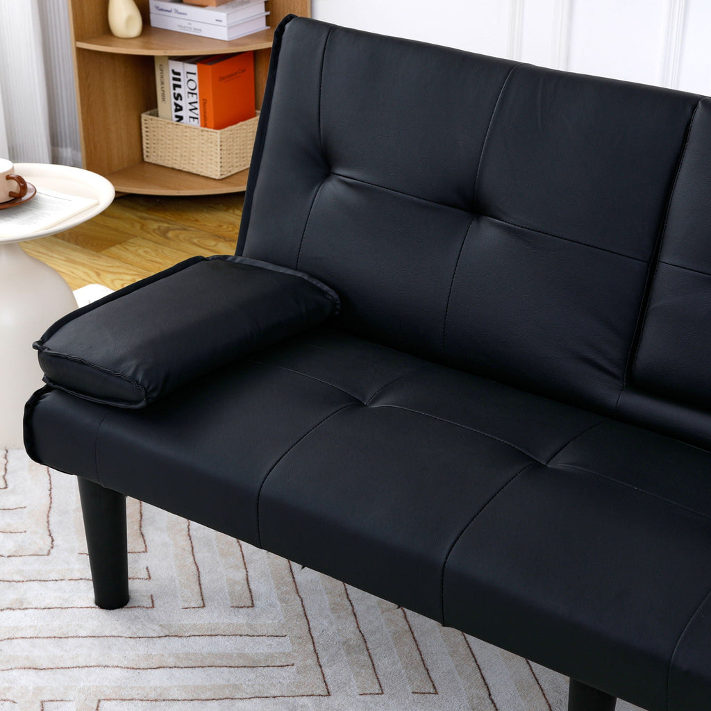 Sofa Bed With Foldable Design And Cup Holder by Unique Piece Furniture