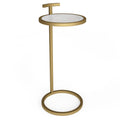 Brook - C Side Table - White / Gold by Unique Piece Furniture