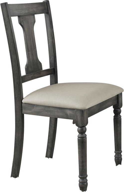Wallace - Side Chair (Set of 2) - Tan / Weathered Gray by Unique Piece Furniture