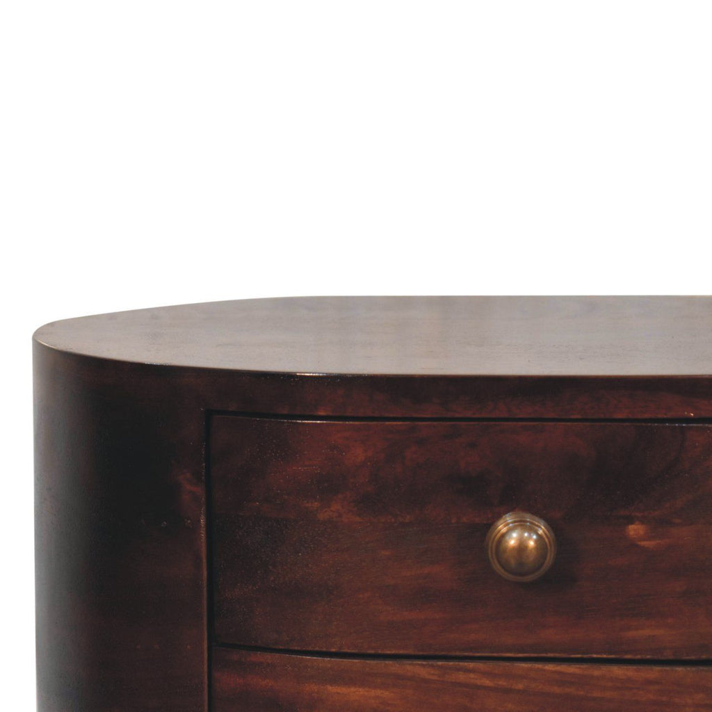Rounded Bedside Table by Unique Piece Furniture