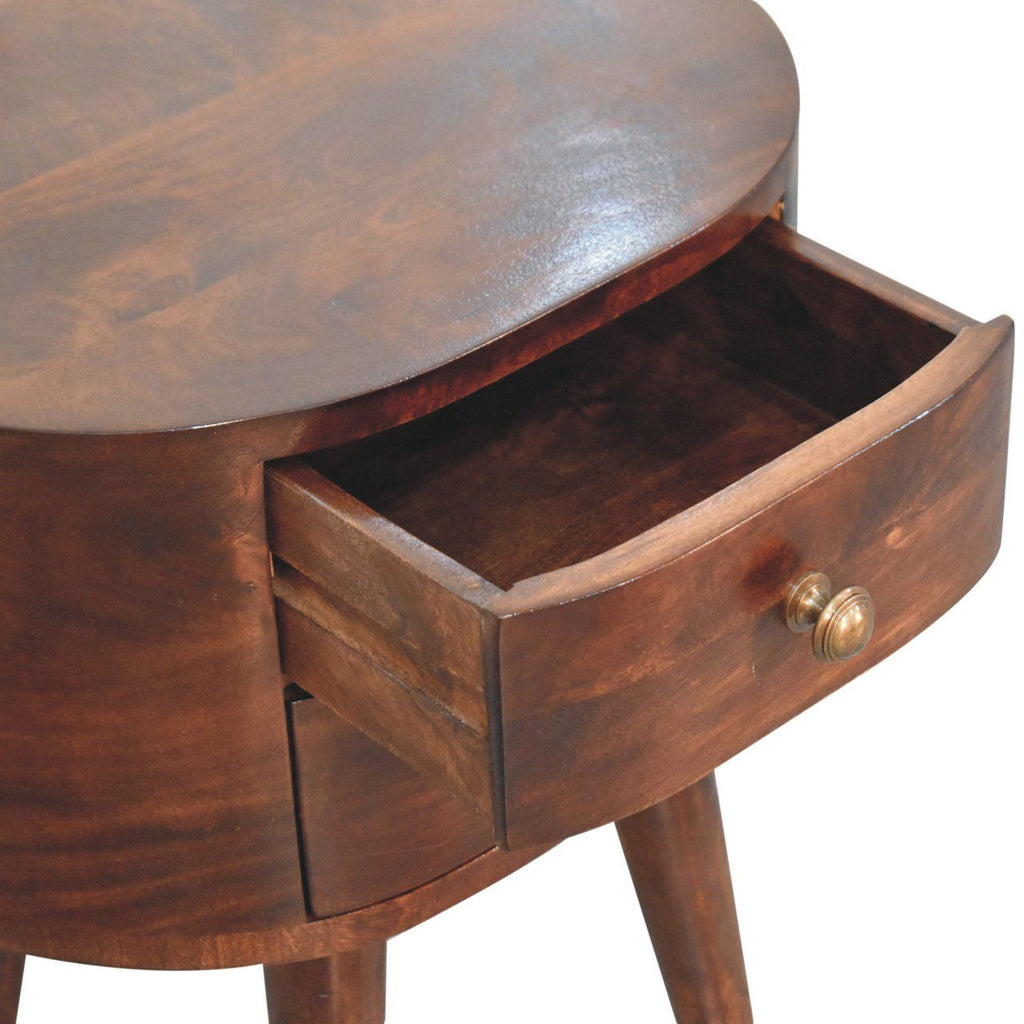 Rounded Bedside Table by Unique Piece Furniture