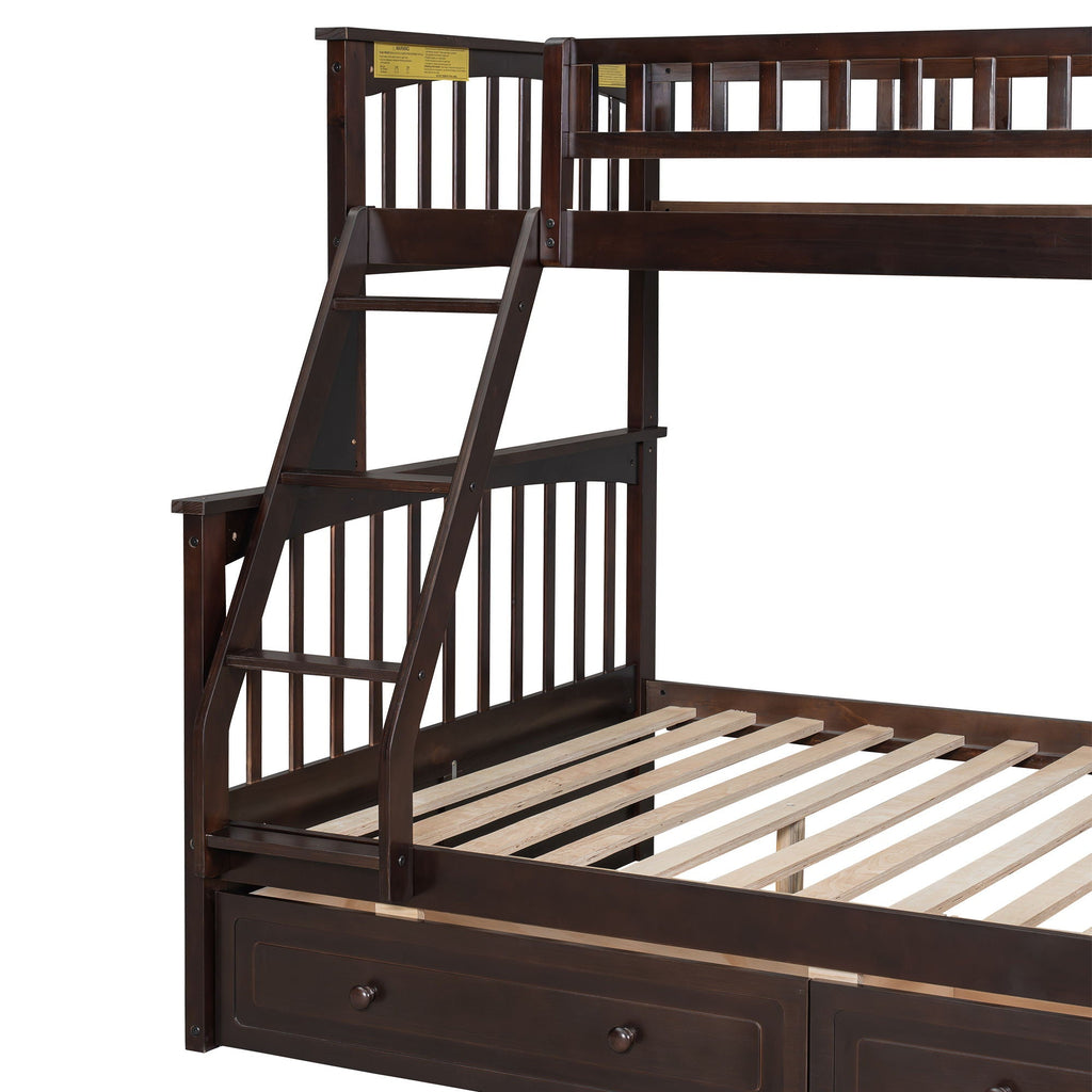 Bunk Bed With Drawers, Convertible Storage Bed by Unique Piece Furniture