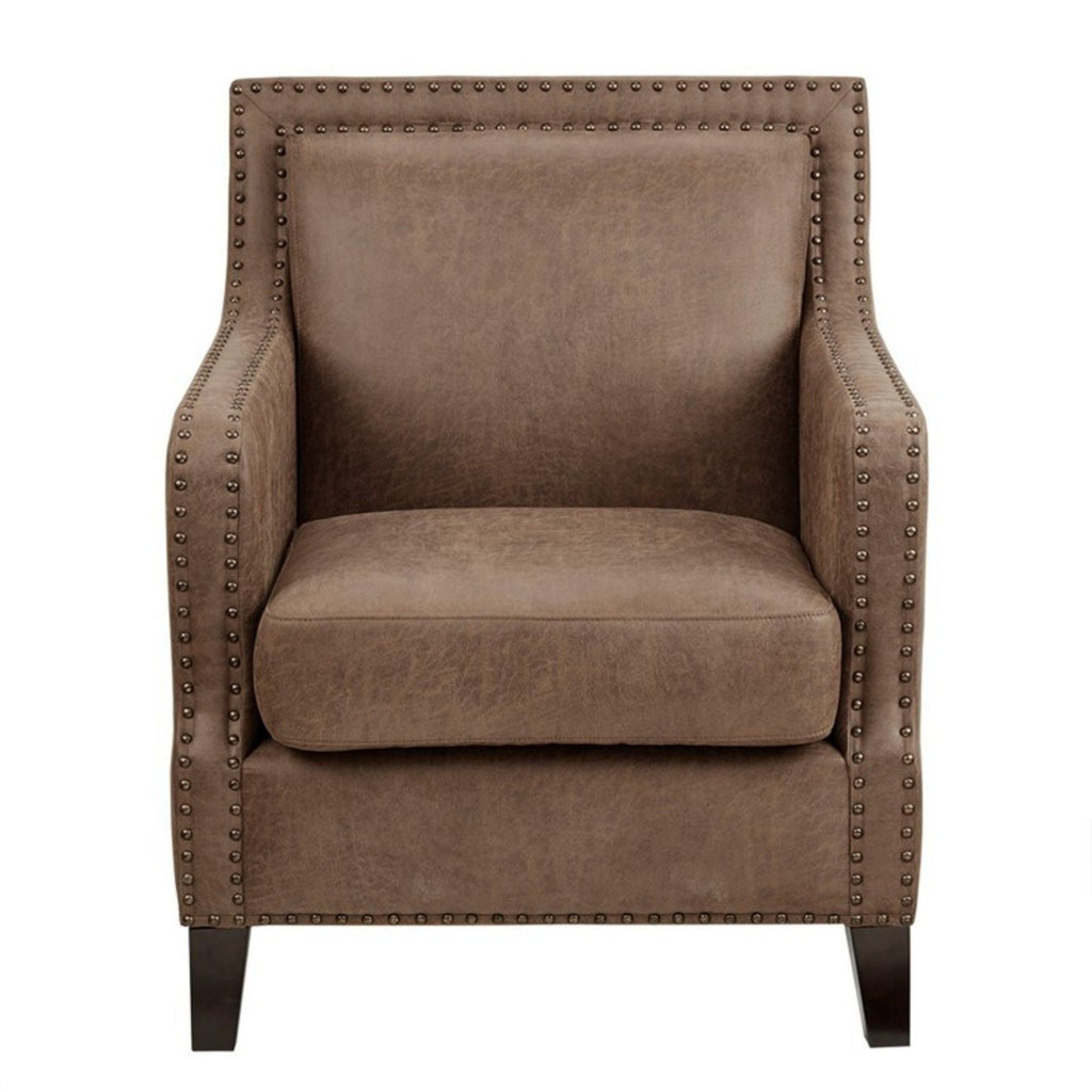 Shasta - Accent Chair With And Nail Buttons - Brown by Unique Piece Furniture