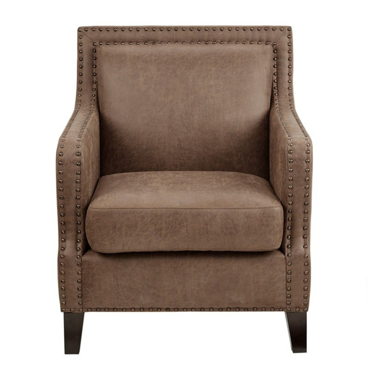 Shasta - Accent Chair With And Nail Buttons - Brown by Unique Piece Furniture