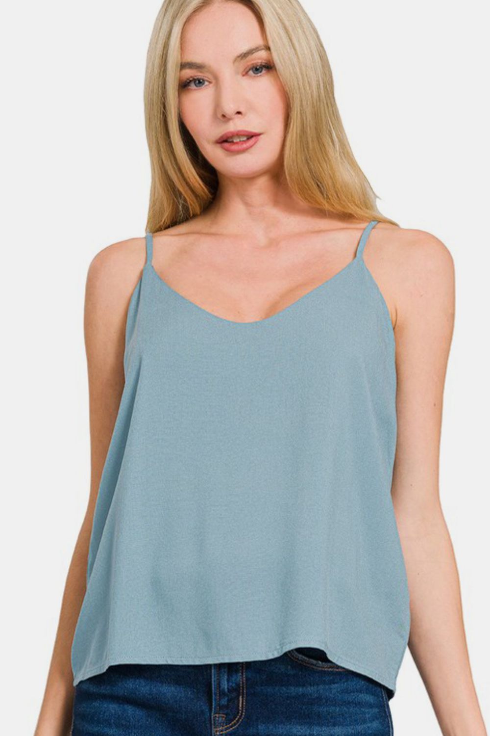 Zenana Two Layered Spaghetti Strap Cami by Wild and Free Boutique