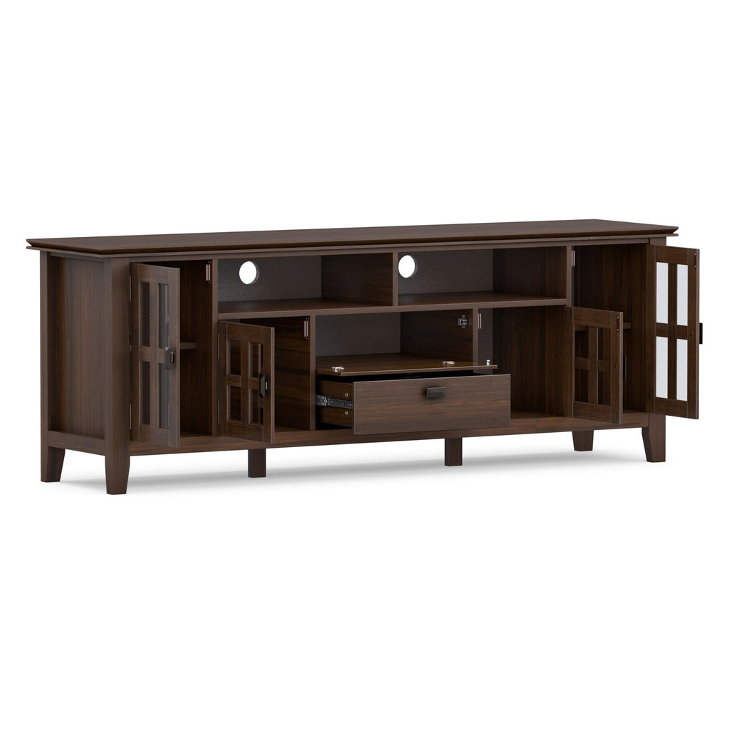 Artisan - TV Media Stand - Natural Aged Brown by Unique Piece Furniture