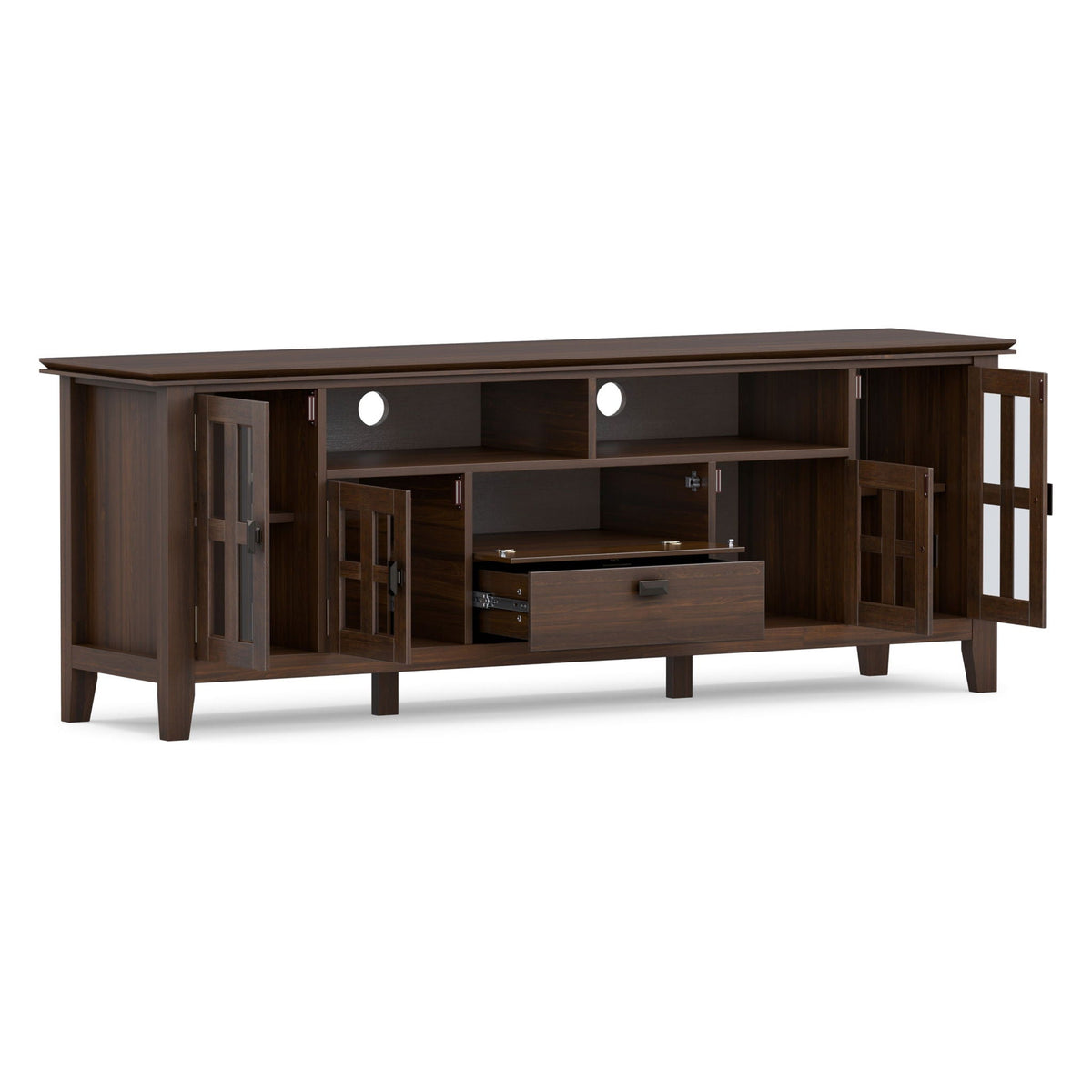 Artisan - TV Media Stand - Natural Aged Brown by Unique Piece Furniture