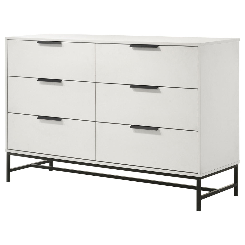 Sonora 6-drawer Bedroom Dresser White by Unique Piece Furniture