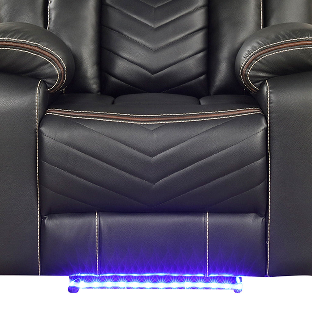 Challenger - LED Power Recliner Chair by Unique Piece Furniture