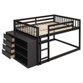 Bunk Bed With 4 Drawers And 3 Shelves by Unique Piece Furniture