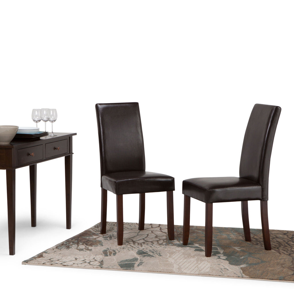 Acadian - Parson Dining Chair (Set of 2) - Tanners Brown by Unique Piece Furniture