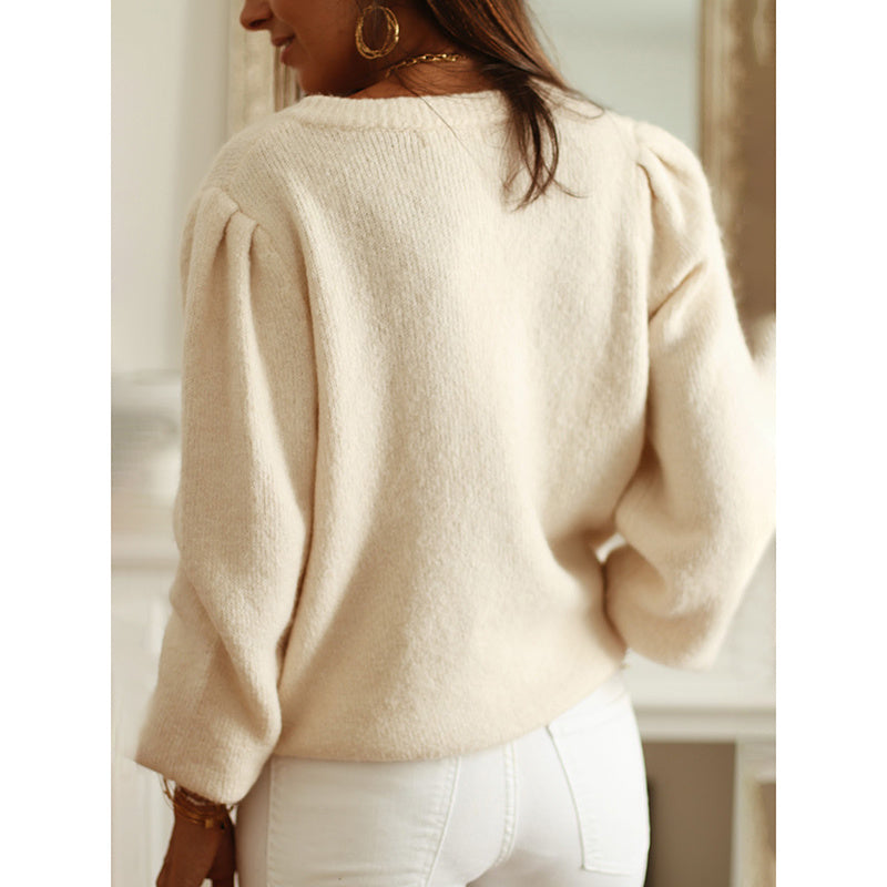 Women’s button down cardigan sweater by FitiqueFit