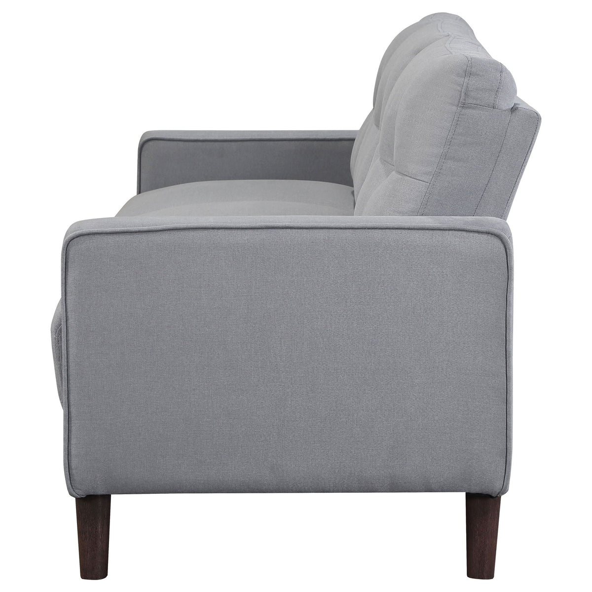 Bowen Upholstered Track Arm Tufted Sofa Grey by Unique Piece Furniture