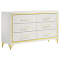 Lucia 6-drawer Dresser Cabinet White by Unique Piece Furniture