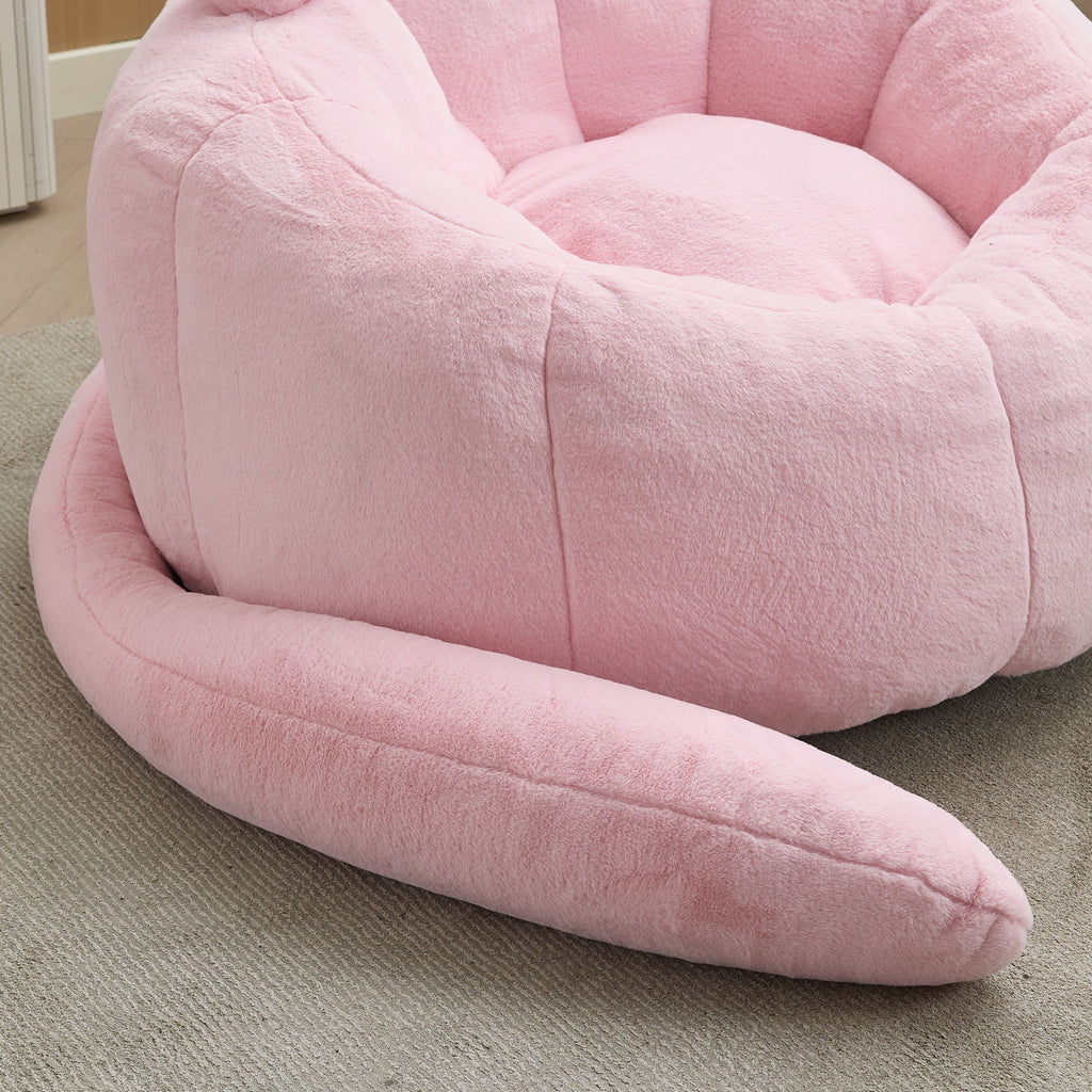 Cat Shaped Bean Bag Sofa With Long Tail by Unique Piece Furniture