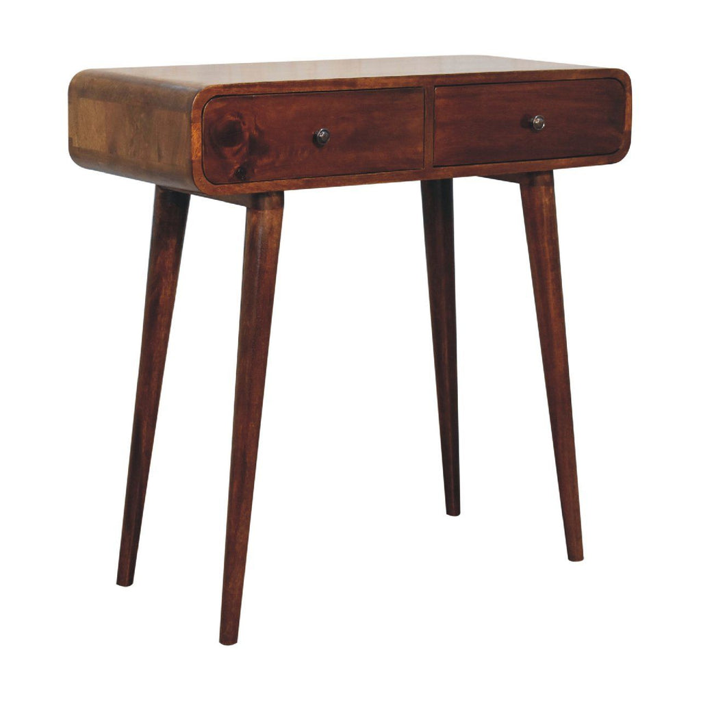 Curved Hallway Table - Chestnut by Unique Piece Furniture